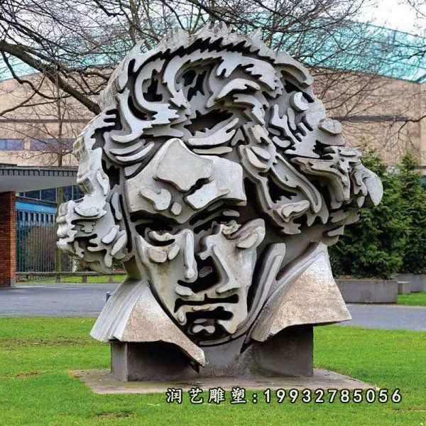 街道贝多芬人物石雕