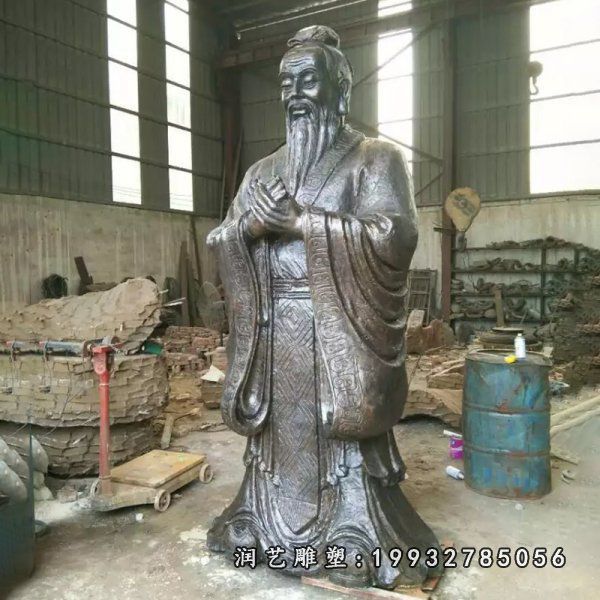 景区老子人物铜雕