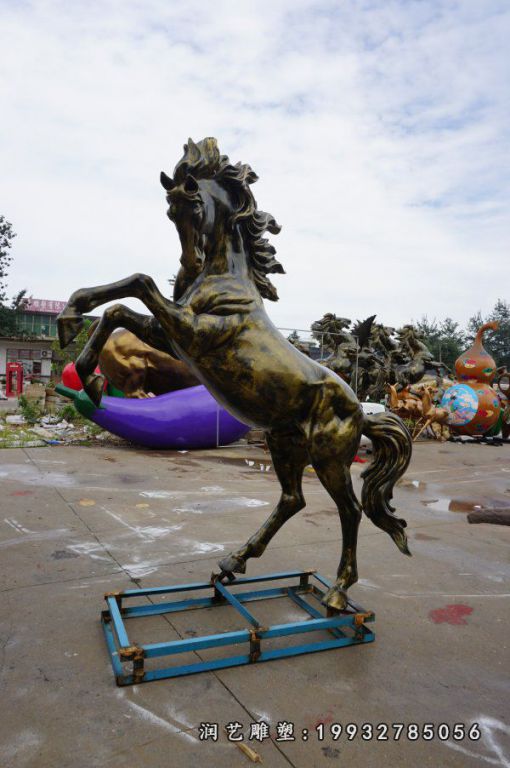 公司动物马铜雕
