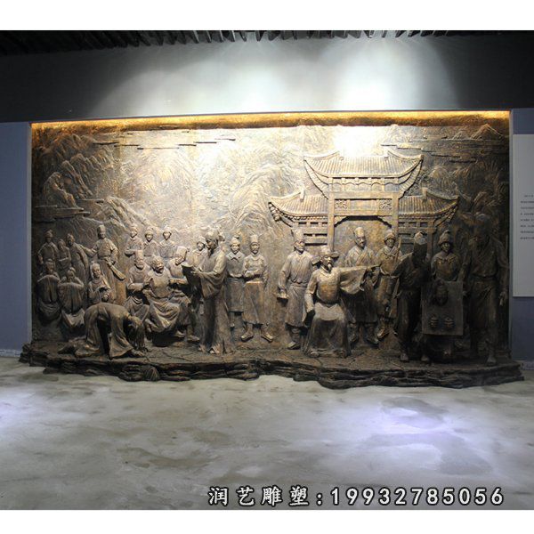 公园浮雕景观铜雕