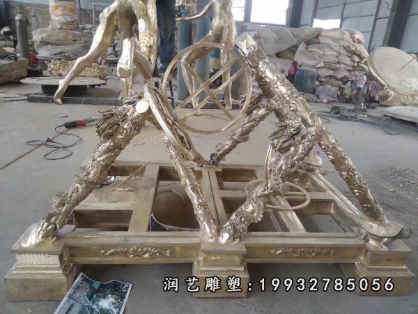 广场浑天仪景观铜雕