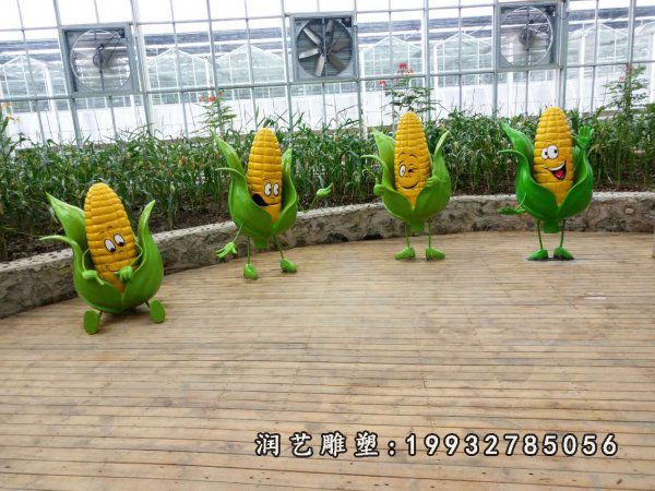 公司玻璃钢玉米雕塑