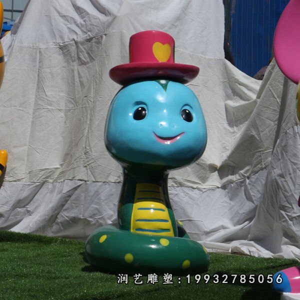 公园玻璃钢十二生肖雕塑