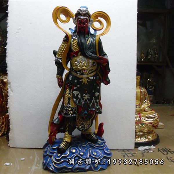 景区玻璃钢关公雕塑