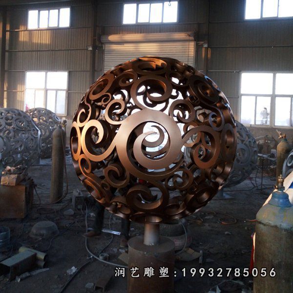 庭院不锈钢球形雕塑