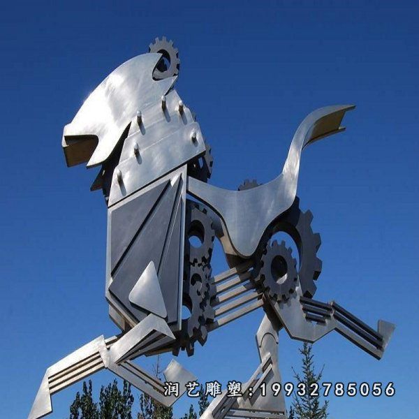 景区不锈钢老虎动物雕塑