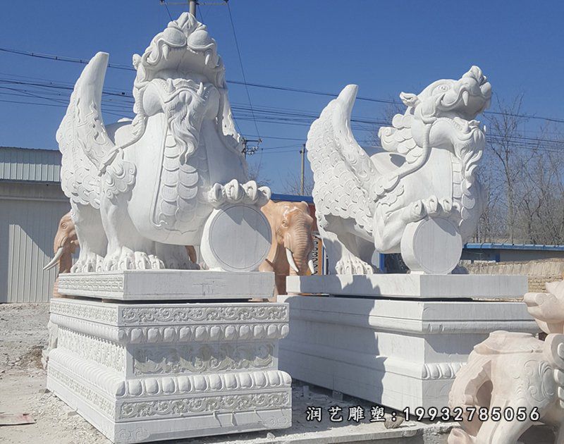 景区动物独角兽石雕