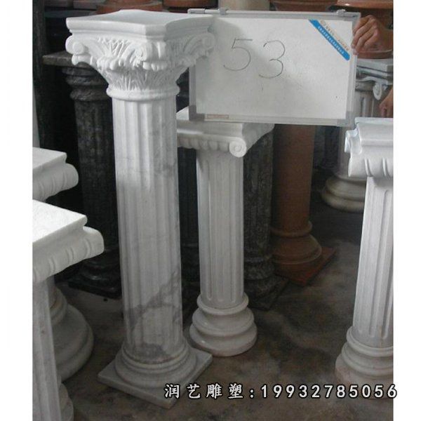 街道罗马柱景观石雕