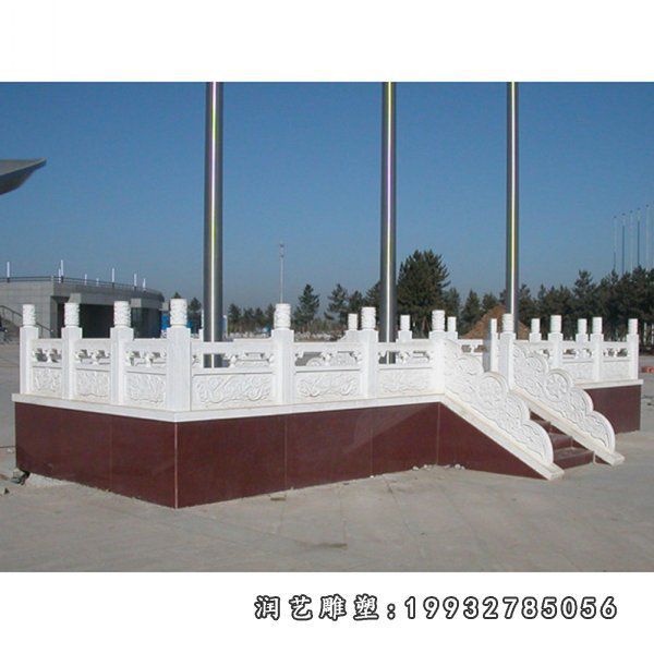 校园景观升旗台石雕