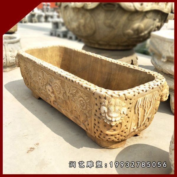 草坪水缸景观石雕