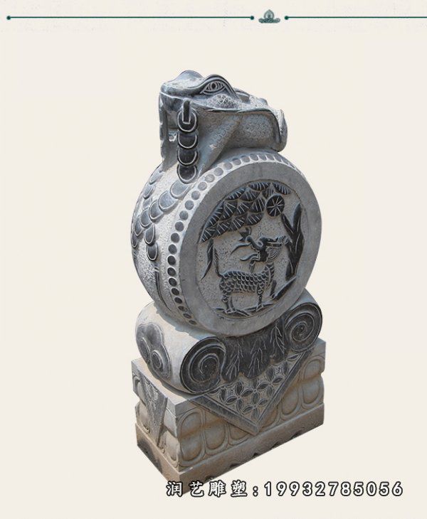 庭院景观门墩石雕