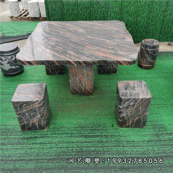 街道景观桌凳石雕