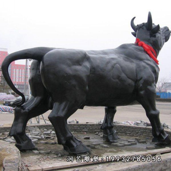 商业街动物牛铜雕