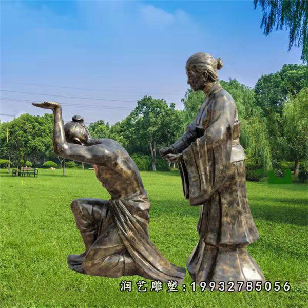 公司典故人物铜雕