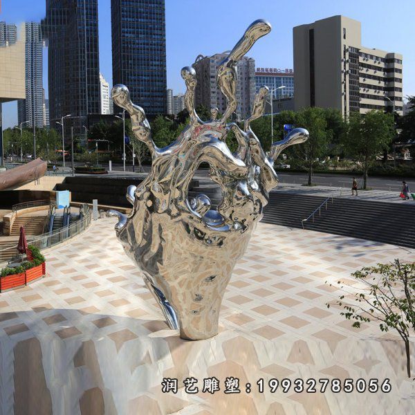 园林不锈钢水花雕塑