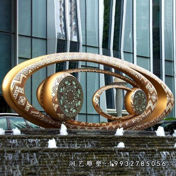 广场不锈钢眼镜雕塑