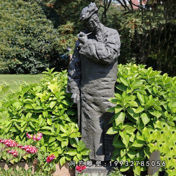 景区人物闻一多石雕