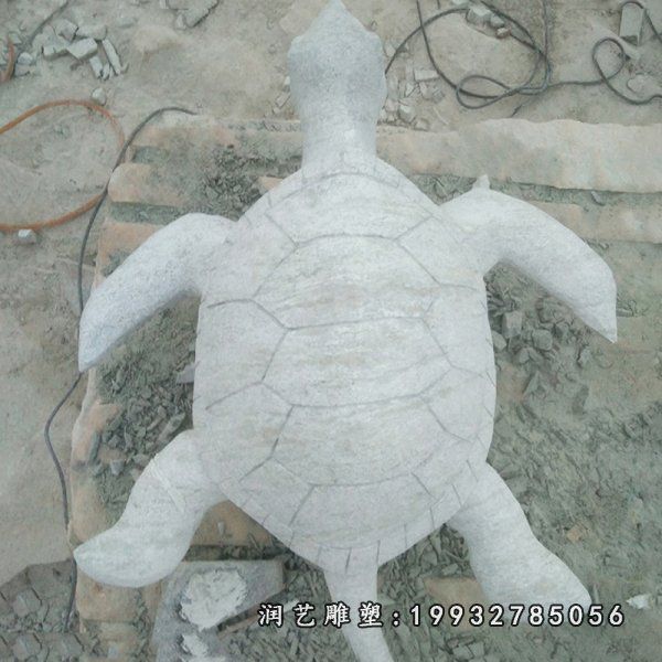 草坪动物乌龟石雕