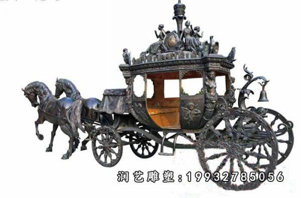 商业街马车景观铜雕