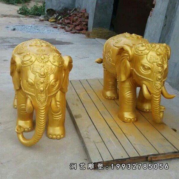 学校动物大象铜雕