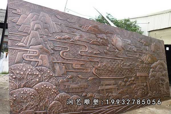 庭院铜浮雕景观雕塑