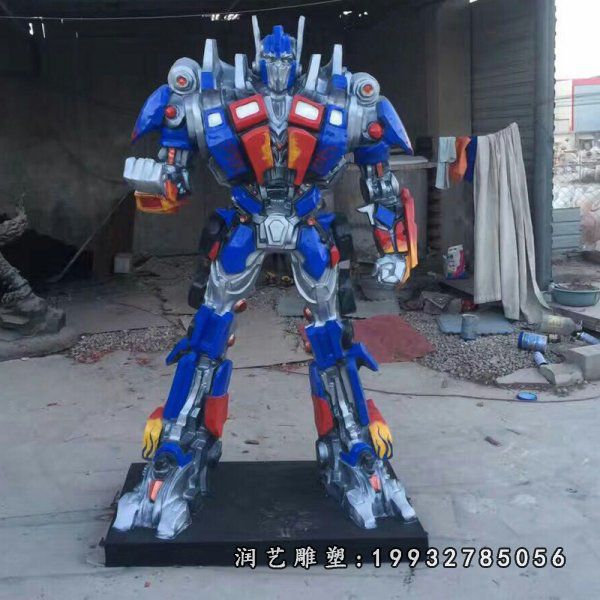 街道玻璃钢卡通雕塑