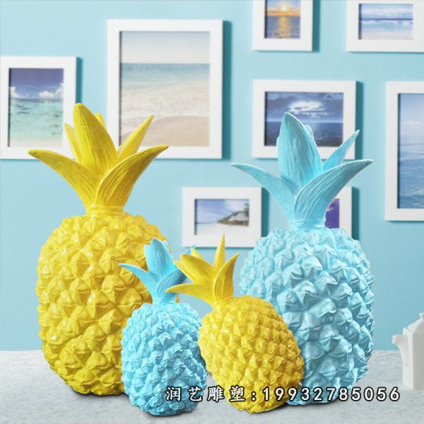 游乐场玻璃钢菠萝雕塑