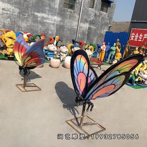 公园玻璃钢蝴蝶雕塑