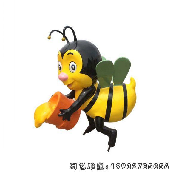 小区玻璃钢蜜蜂雕塑