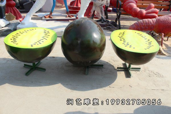 商业街玻璃钢水果雕塑