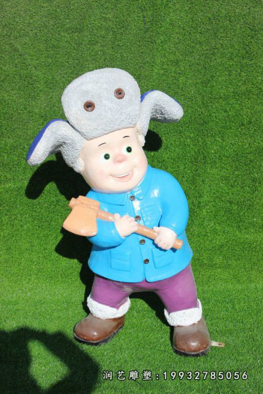 景区玻璃钢熊出没雕塑