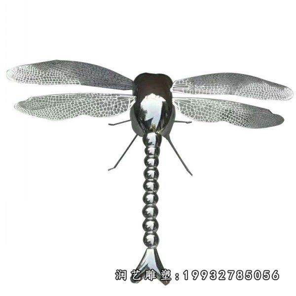 街道不锈钢动物蜻蜓雕塑