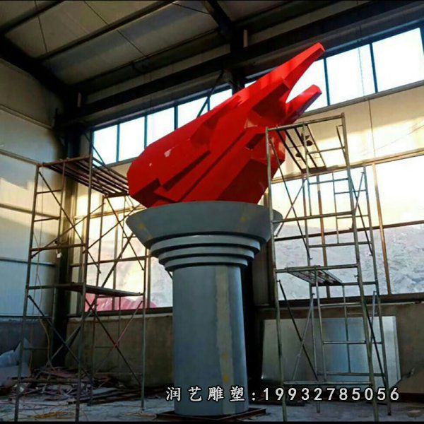 庭院不锈钢火炬雕塑