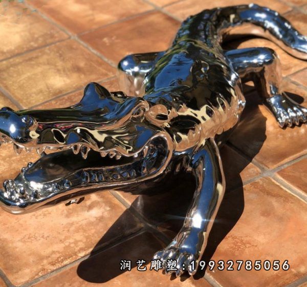 景区不锈钢动物雕塑