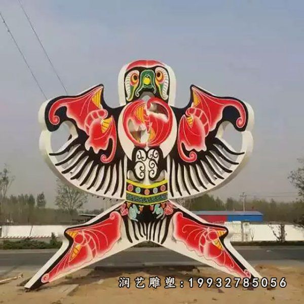 庭院不锈钢风筝雕塑