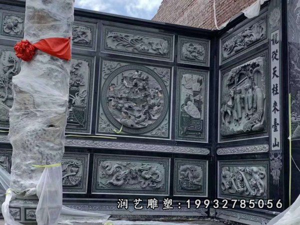 商业街景观壁画石雕