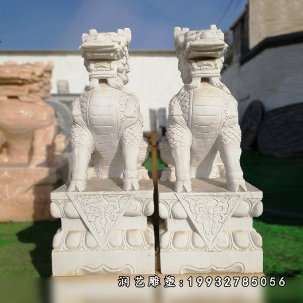 街道动物麒麟石雕