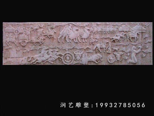 商业街石浮雕景观雕塑
