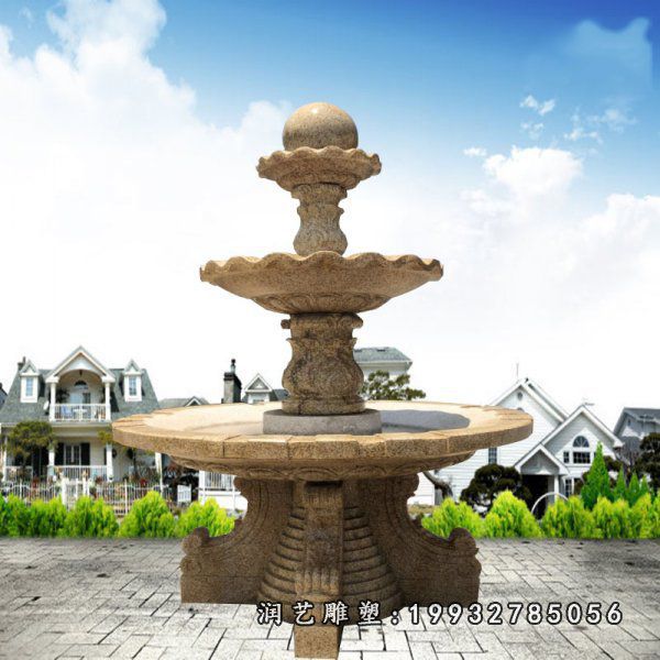 商场景观风水球石雕