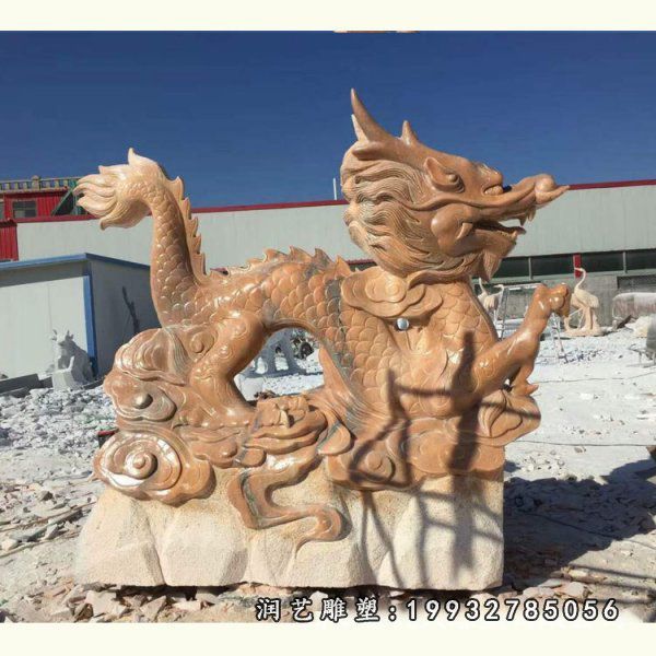 公园动物龙石雕