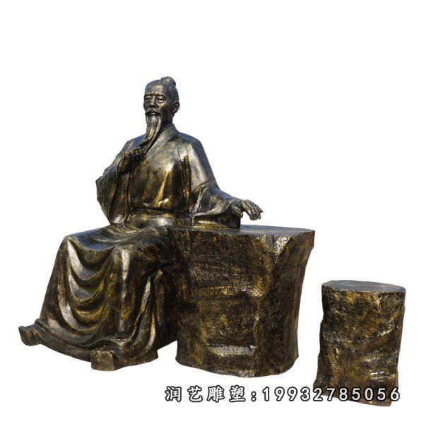 学校中医人物铜雕