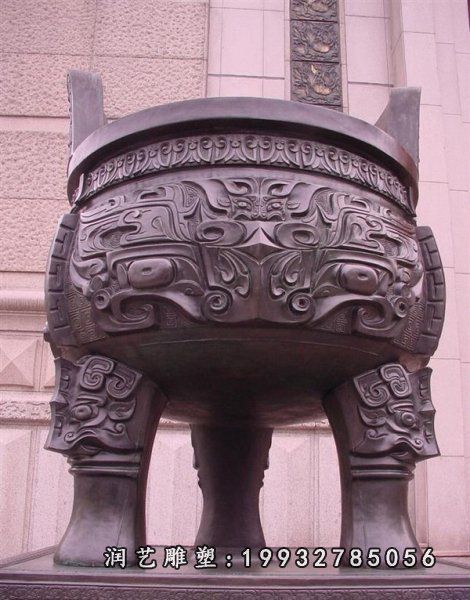 小区景观香炉铜雕