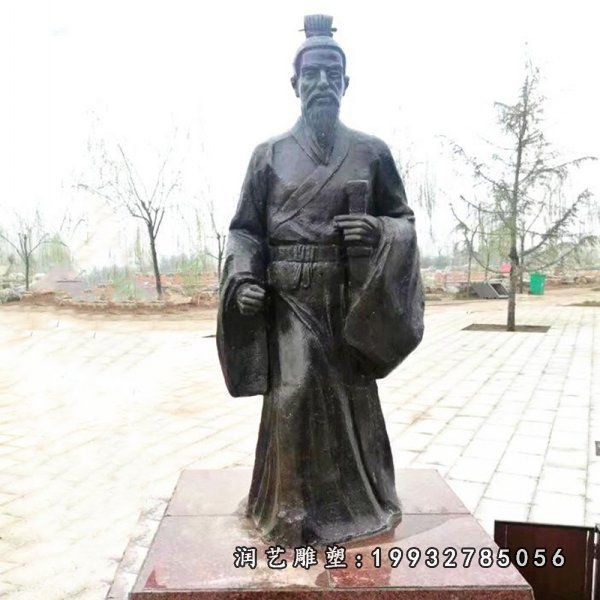 草坪人物扁鹊铜雕