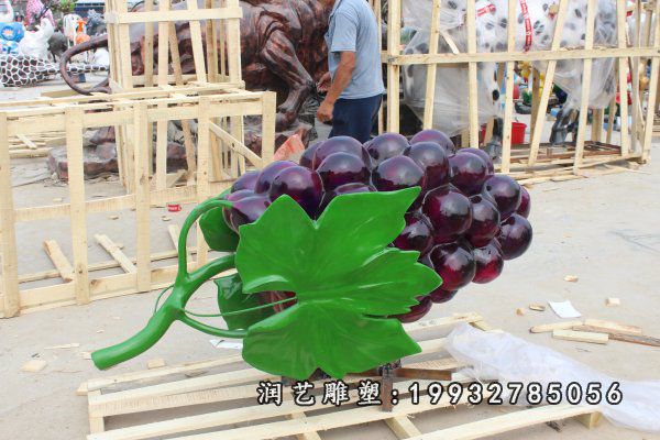 景区玻璃钢葡萄仿真雕塑