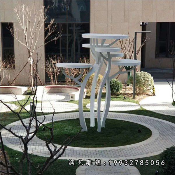 广场不锈钢景观蘑菇雕塑