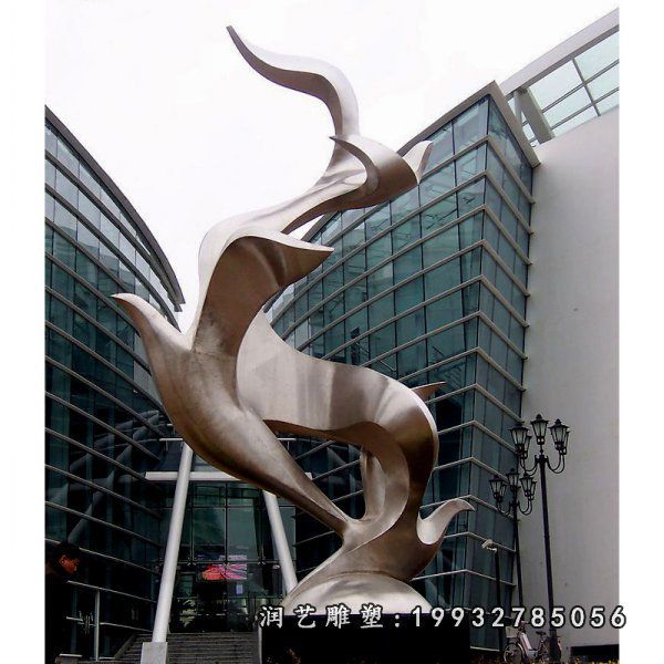 商场不锈钢鸽子雕塑