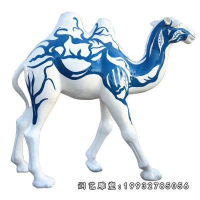 动物玻璃钢骆驼雕塑