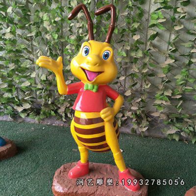 玻璃钢卡通动物蜜蜂雕塑