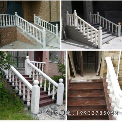 汉白玉栏杆石雕