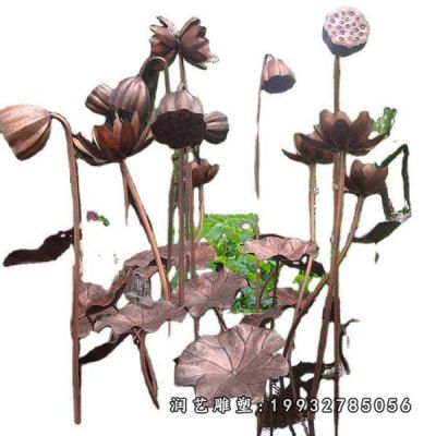 铜雕荷花公园雕塑